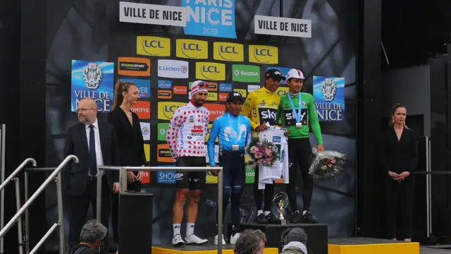 Podium duTour de France à Nice