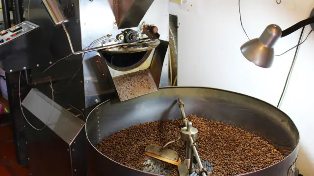 Torréfaction du café en Colombie