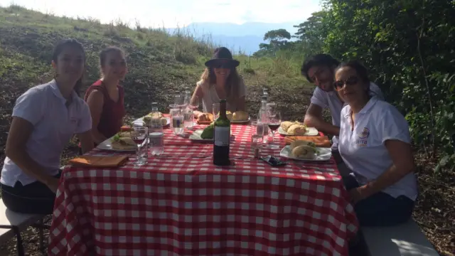 Pique nique dans la vallée de Risaralda