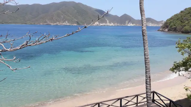 La plage de bahia Cinto dans le Parc Tayrona en Colombie