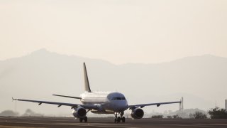 Avion au retour d'Amérique du Sud