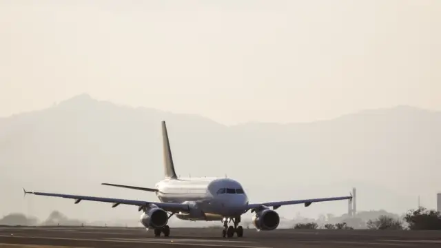 Avion au retour d'Amérique du Sud