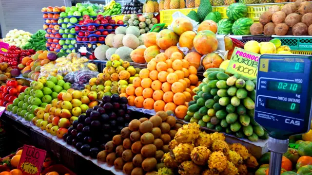 Marché de Paloquemao à Bogota en Colombie