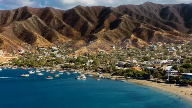 Baie de Taganga en Colombie