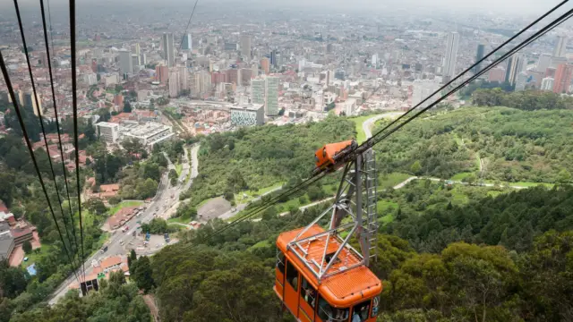 Monserrate à Bogota en Colombie