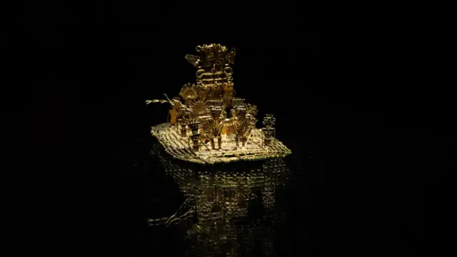 Balsa Muisca du Musée de l'or à Bogota