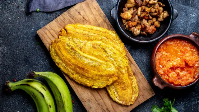 Le patacon, fait à base de bananes plantains
