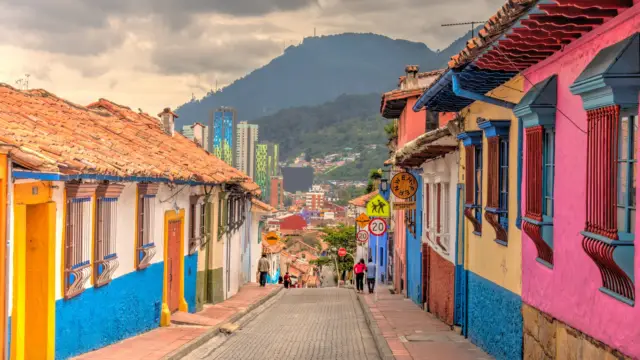 Quartier de la Candelaria à Bogota en Colombie 