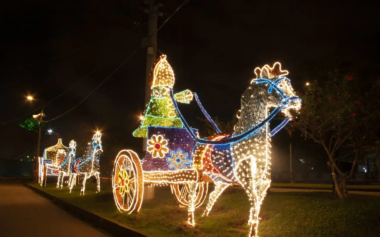 Alumbrados de Noël à Medellin