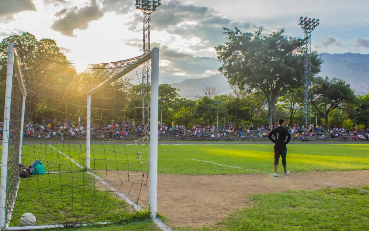 Partie de football en Colombie