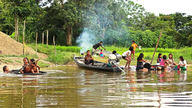 Peuple indigène en Amazonie colombienne