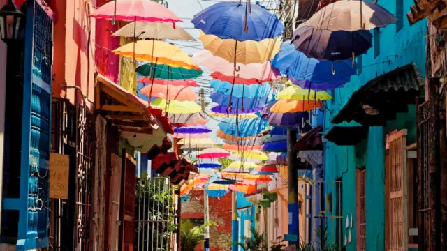 Dans les rues de Carthagène en Colombie