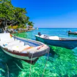 Les eaux claires des îles du Rosaire