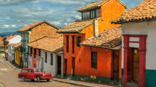 Le quartier de la Candelaria à Bogota en Colombie