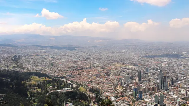 Panorama de la ville de Bogota en Colombie