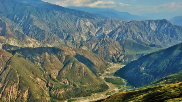 Le Canyon de Chicamocha dans le Santander en Colombie