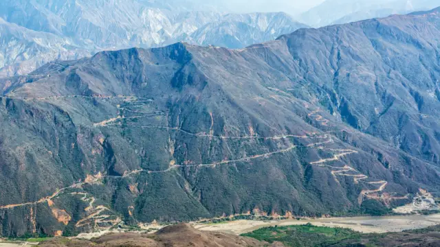 Le canyon de Chicamocha dans le Santander en Colombie