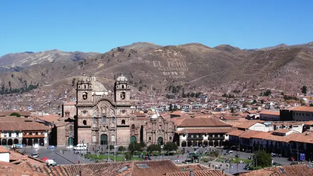 La plaza de armas de Cusco au Pérou