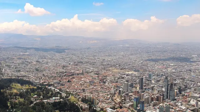 Panorama de la ville de Bogota en Colombie