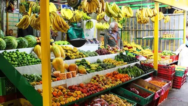 Fruits sur un marché en Amérique Latine