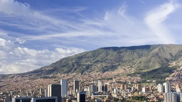 La ville de Medellin en Colombie