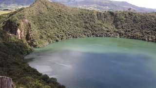 Lagune de l'Otun en Colombie