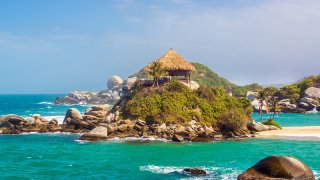 Dans le parc Tayrona en Colombie