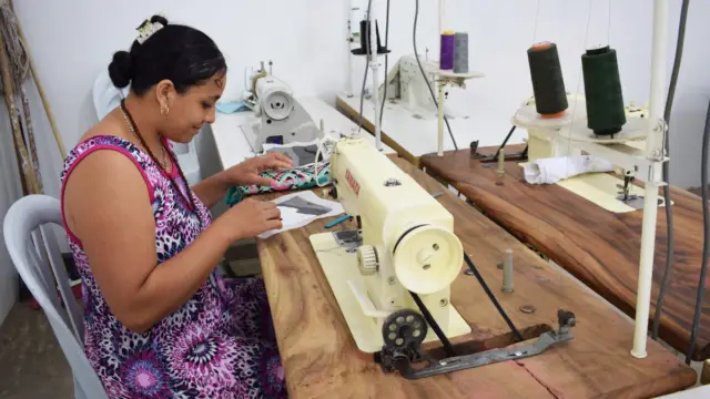 Atelier de couture dans la guajira