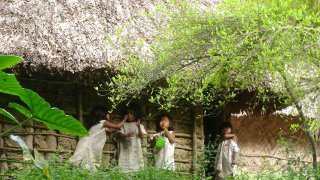 Village kogi de la Sierra Nevada de Santa Marta en Colombie