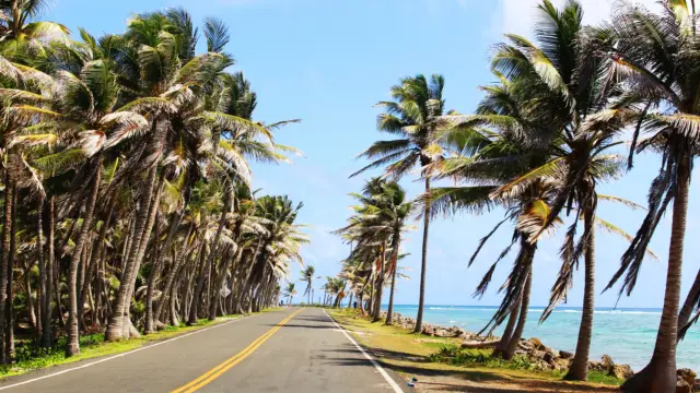 Les routes de la petite ile de San Andres en Colombie