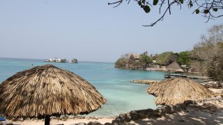 L'Isla grande dans l'archipel du Rosaire dans les Caraïbes colombiennes