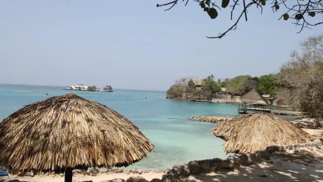 L'Isla grande dans l'archipel du Rosaire dans les Caraïbes colombiennes