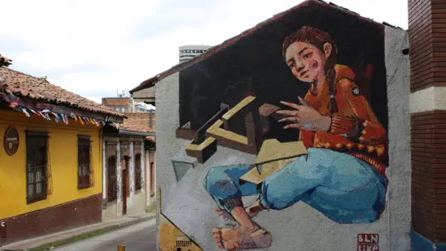 Street art dans les rues de Bogota
