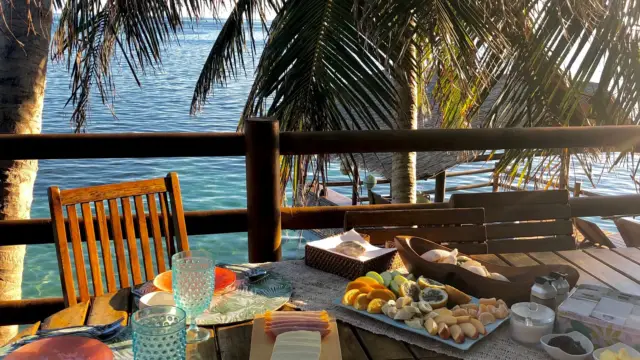 Petit déjeuner à Providencia en Colombie