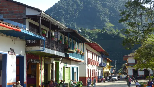 Le village coloré de Jardin en Antioquia en Colombie