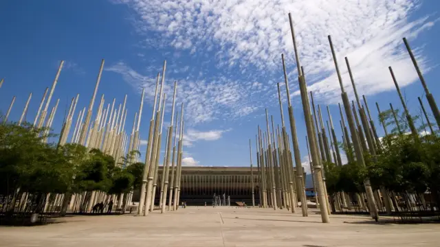 La plaza de las luces à Medellin en Colombie