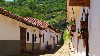 Le petit village de Guane près de Barichara en Colombie
