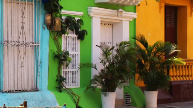 Les rues colorées de Carthagène en Colombie